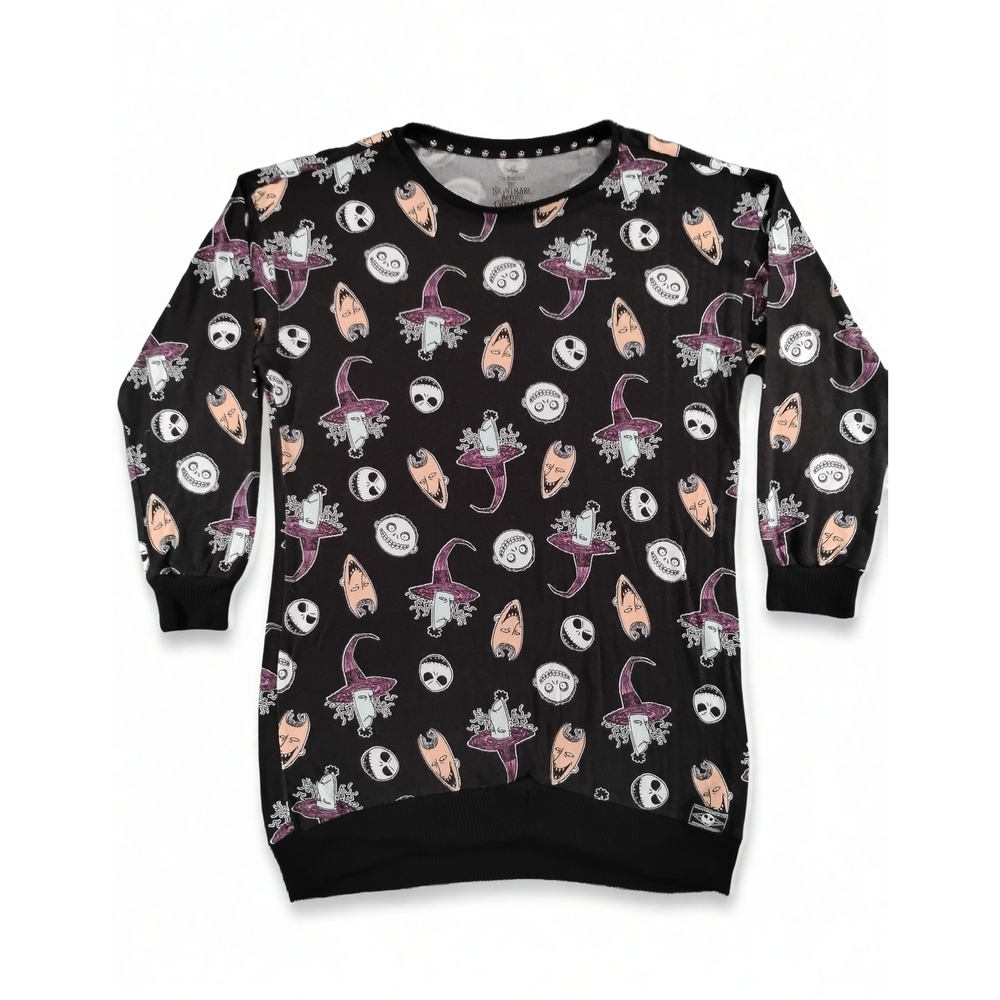 Disney Nightmare Before Christmas Shirt M Grunge Gorpcore Lock Shock Barrel Poly - Picture 1 of 7